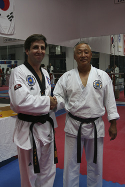 James Marr with Grandmaster Kim